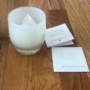 GlassBaby White Candle Holder